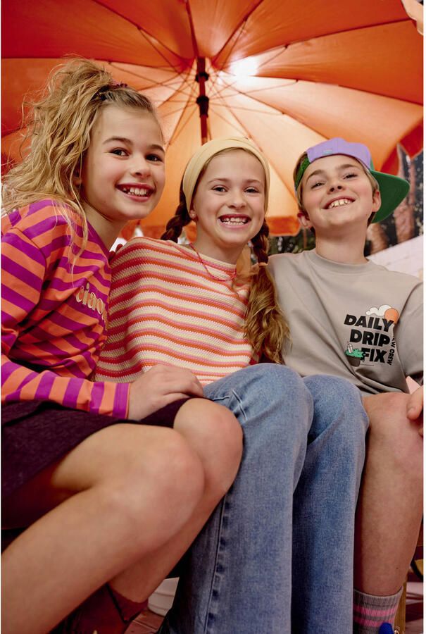 Z8 kids T-shirt Farel met backprint grijs - Foto 6