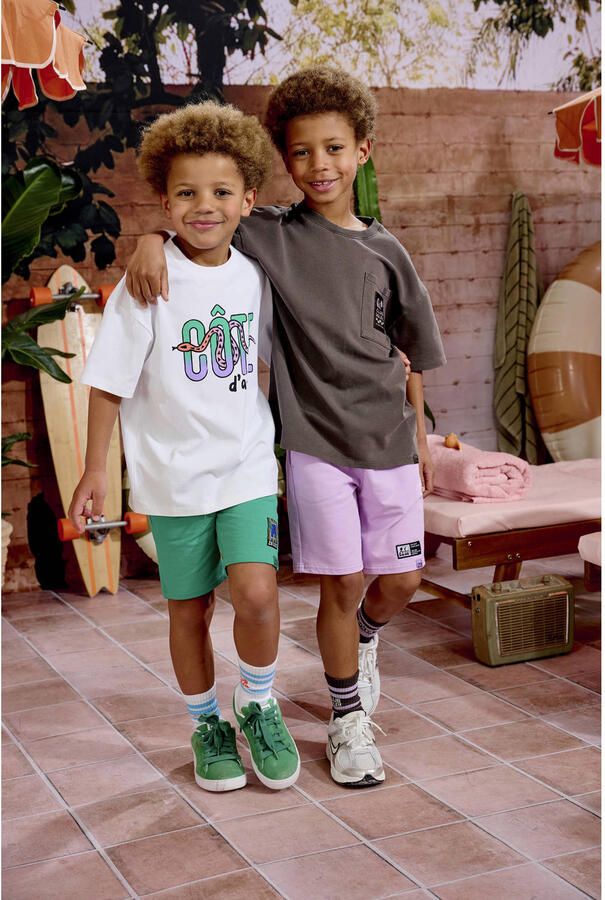 Z8 kids T-shirt Jaro met backprint antraciet - Foto 4