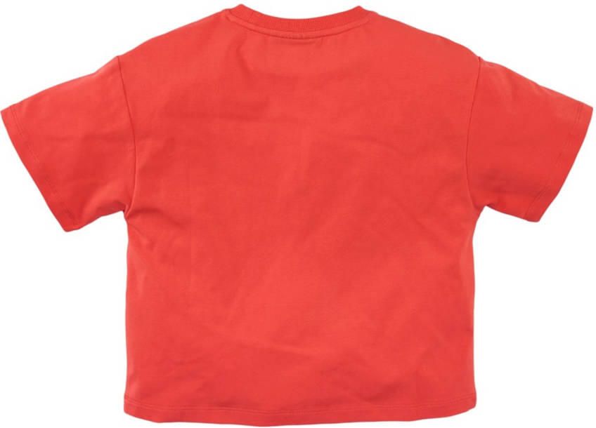 Z8 kids T-shirt Juliette met printopdruk koraalrood
