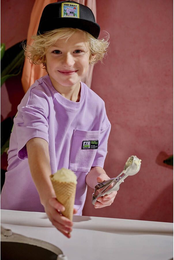 Z8 kids T-shirt Mica met backprint lila - Foto 5