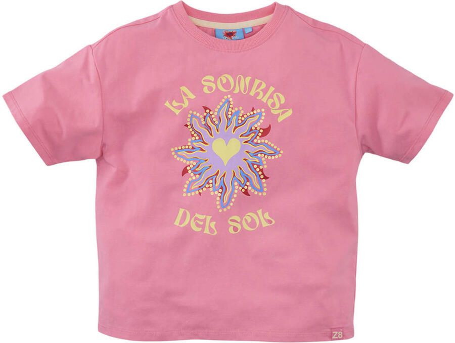Z8 kids T-shirt Novy lichtroze lichtgeel