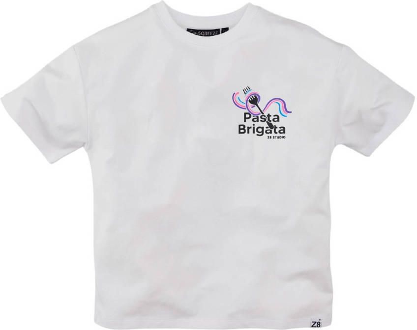 Z8 kids T-shirt Ricardo met backprint wit - Foto 3