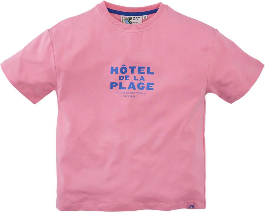Z8 kids T-shirt Samuel met backprint roze