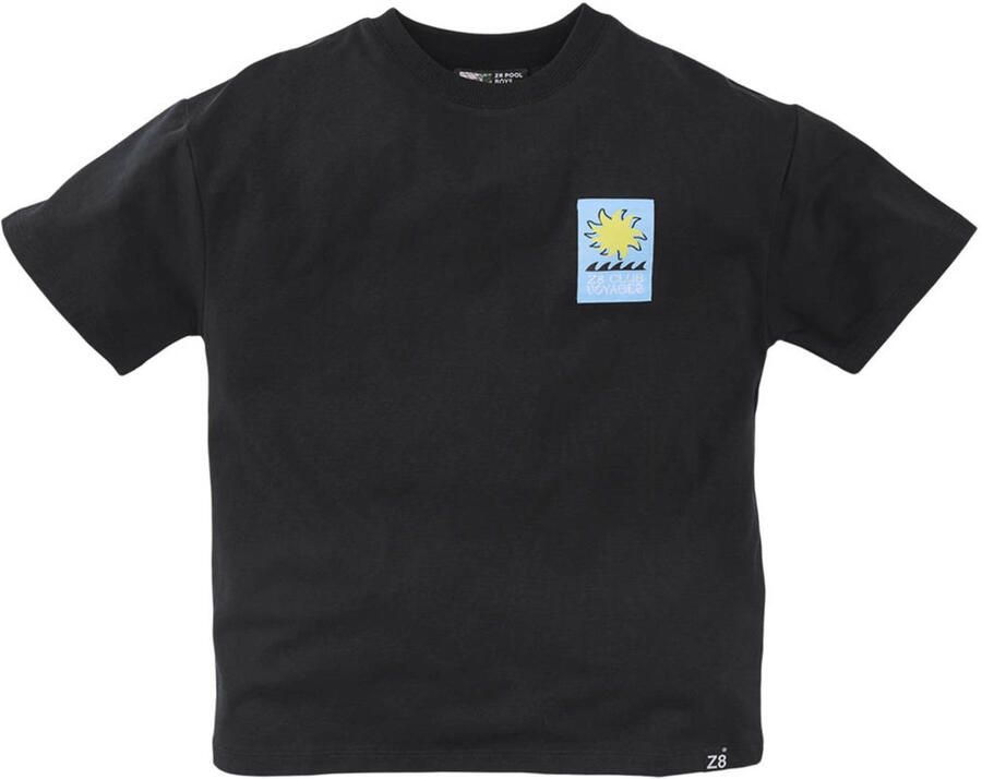 Z8 kids T-shirt Thierno met backprint zwart geel - Foto 4