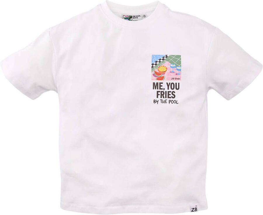 Z8 kids T-shirt Zayd met backprint wit - Foto 4