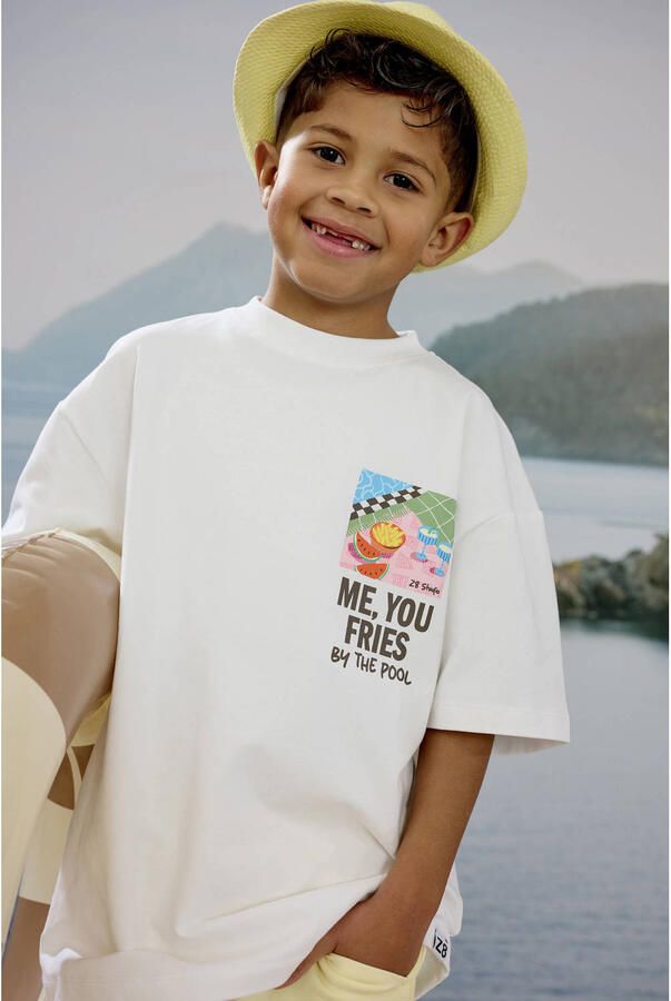 Z8 kids T-shirt Zayd met backprint wit - Foto 6