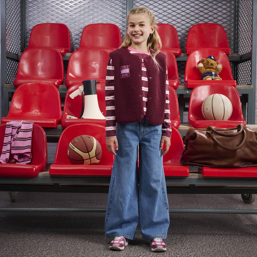 Z8 kids teddy gilet Lilou donkerrood - Foto 3