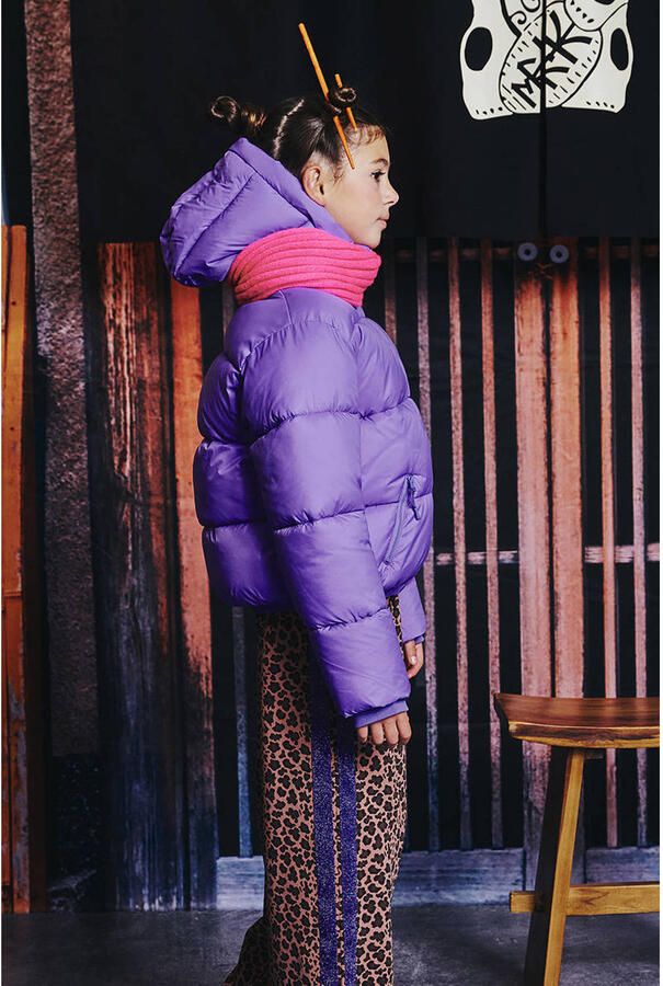 Z8 kids wide leg broek Ameera met panterprint bruin - Foto 5