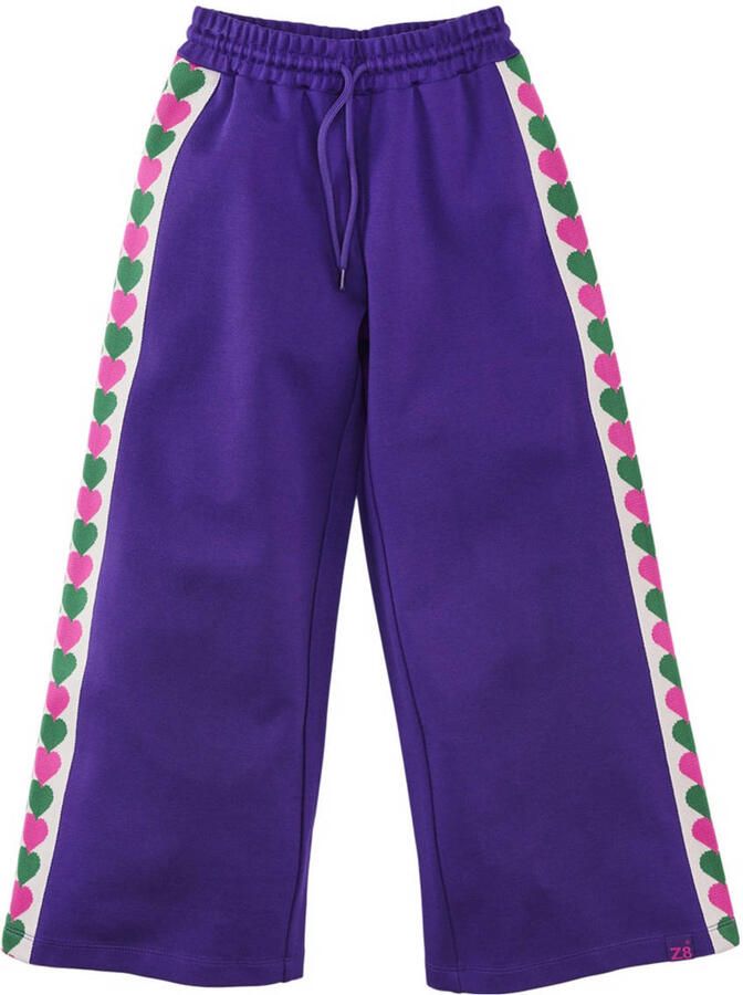 Z8 kids wide leg broek Charlita paars - Foto 3