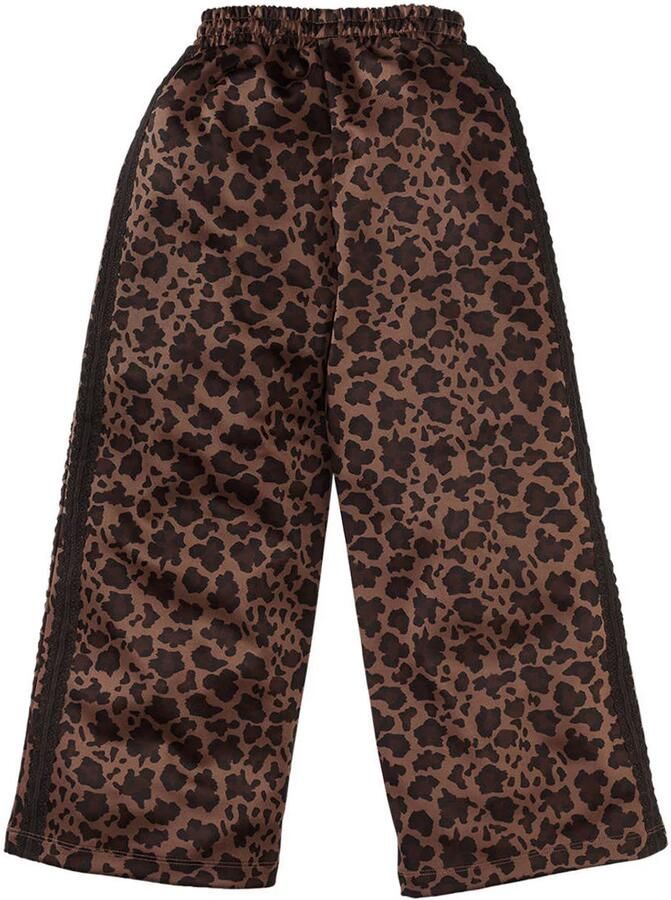 Z8 kids wide leg broek Elise met panterprint bruin - Foto 2