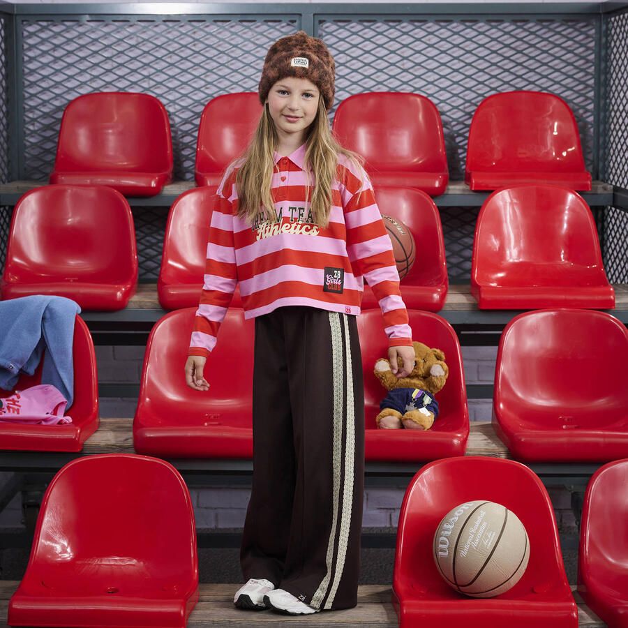 Z8 kids wide leg sweatpants Nourayn donkrbruin - Foto 2