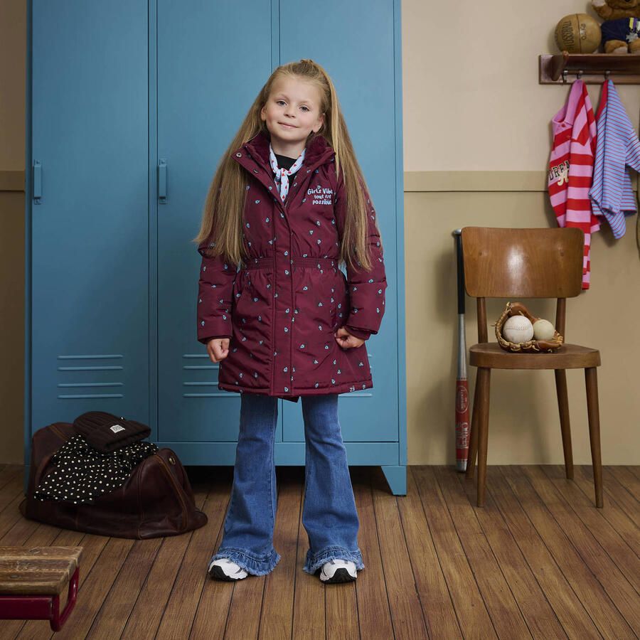 Z8 kids winterjas Arieke donkerrood - Foto 2