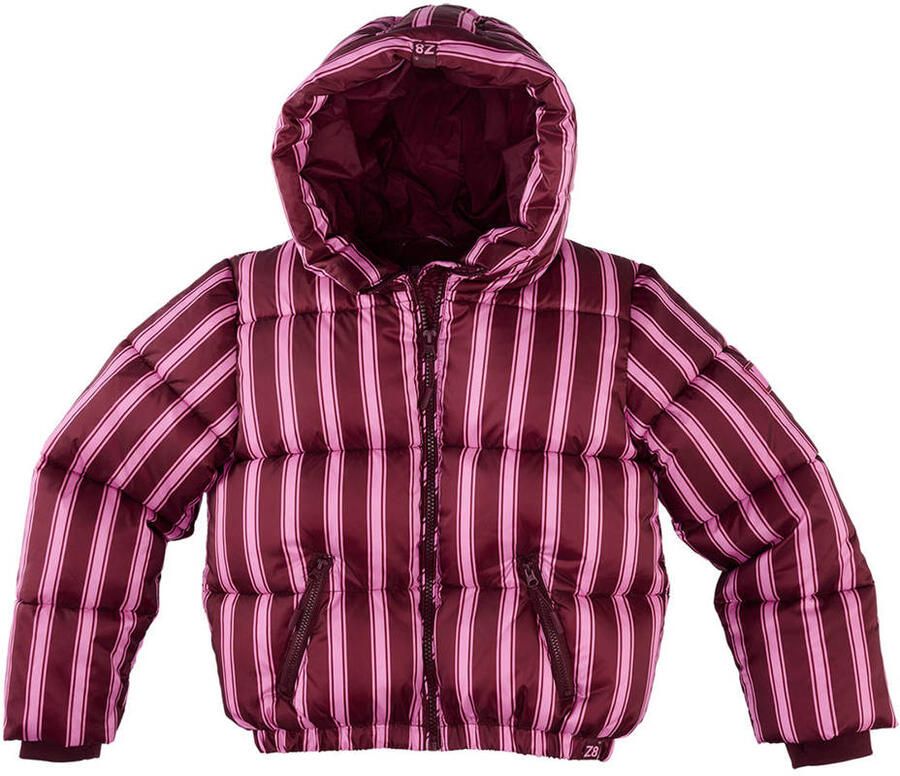 Z8 kids winterjas Lieveke donkerrood roze