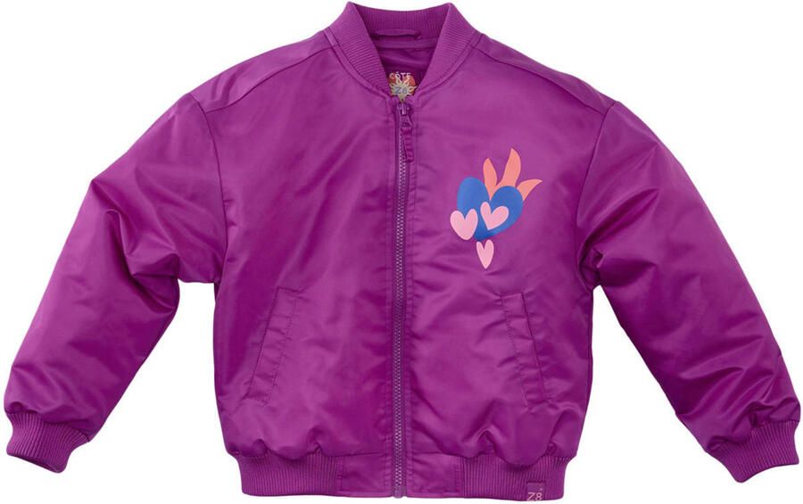 Z8 kids zomer bomberjack Lucia met backprint violet - Foto 3