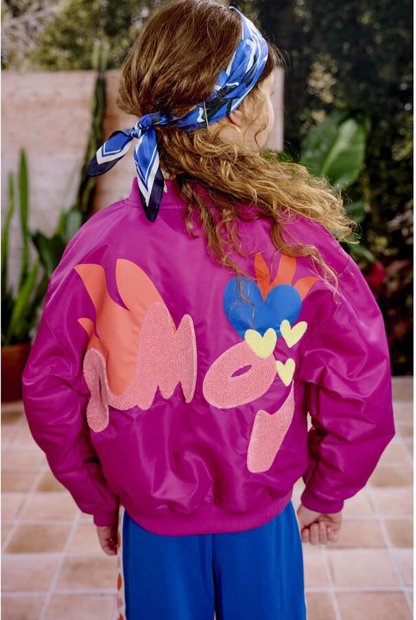Z8 kids zomer bomberjack Lucia met backprint violet - Foto 4