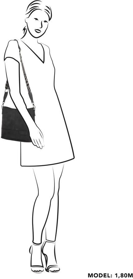 Zebra Trends crossbody tas Merel zwart - Foto 2