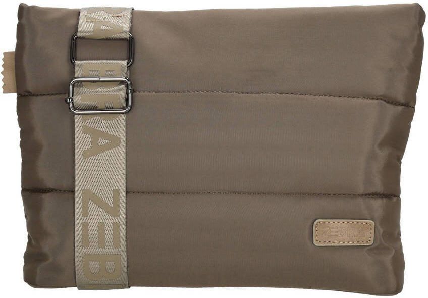 Zebra Trends gewatteerde crossbody tas Elske taupe