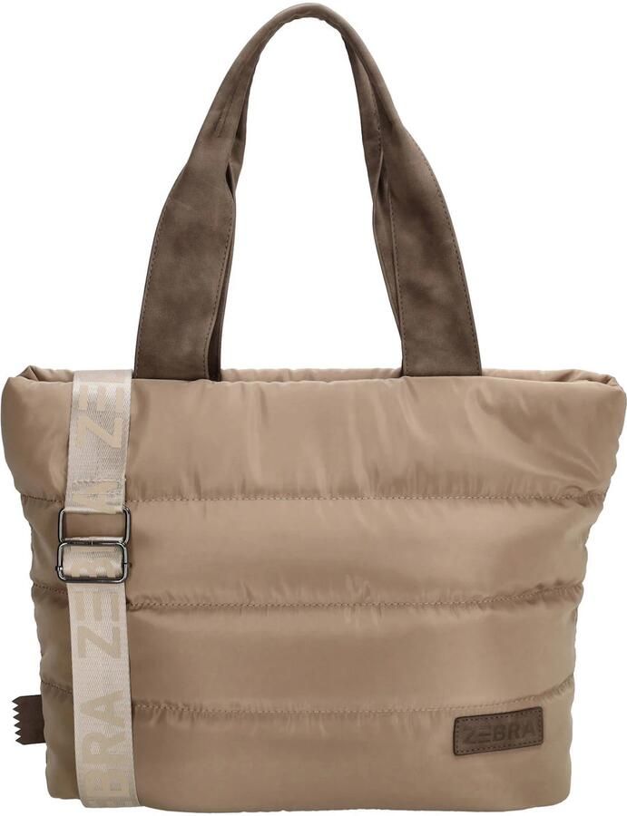 Zebra Trends gewatteerde shopper Elske beige