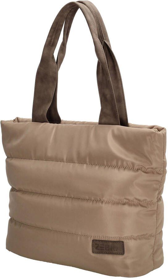 Zebra Trends gewatteerde shopper Elske beige - Foto 3