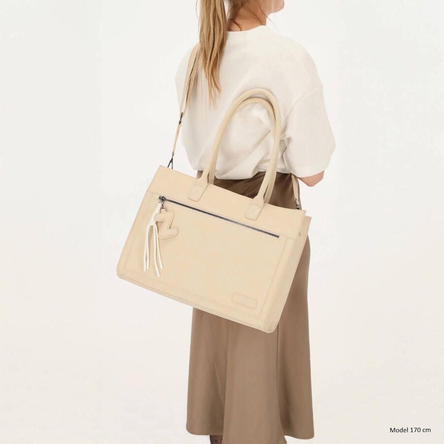 Zebra Trends 15 inch laptoptas Rosalyn beige - Foto 2