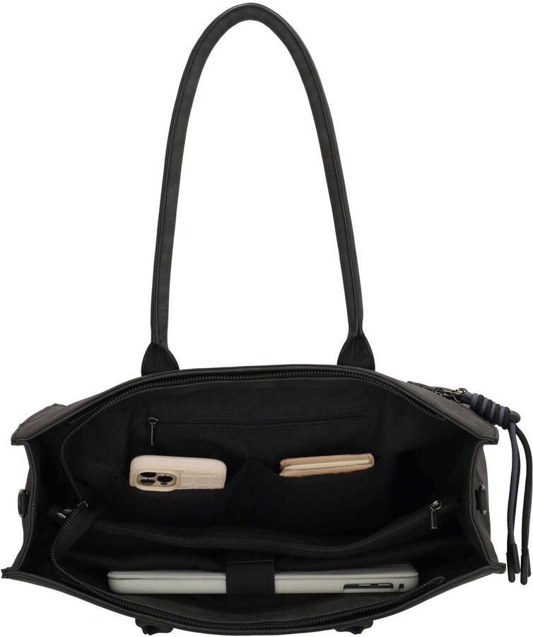 Zebra Trends 15 inch laptoptas Rosalyn zwart - Foto 3
