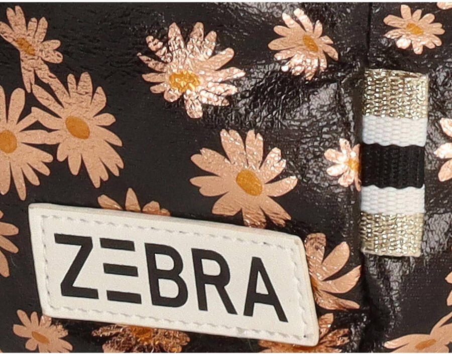 Zebra Trends metallic rugzak Flower M bruin - Foto 3