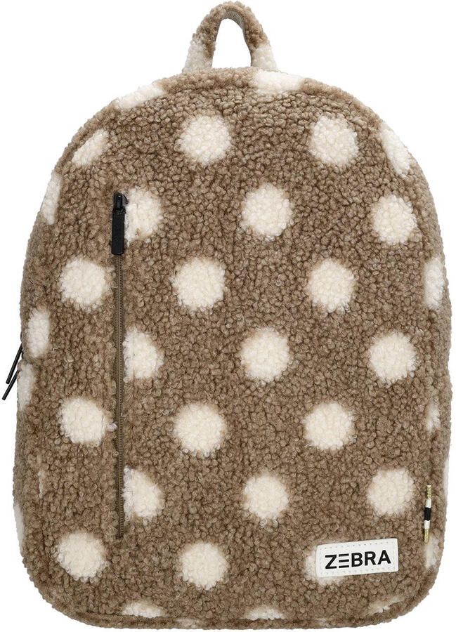 Zebra Trends rugzak met stippen taupe