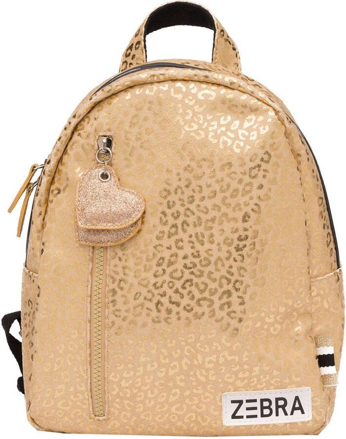 Zebra Trends rugzak Metallic Leo S goudkleurig