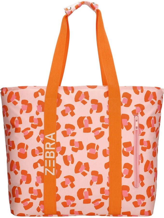 Zebra Trends tas met dierenprint roze