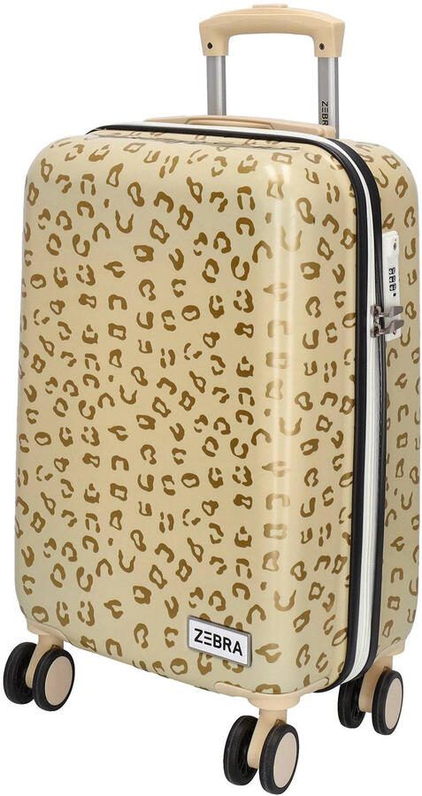 Zebra Trends trolley Animal 55 cm. met panterprint goudkleurig - Foto 2