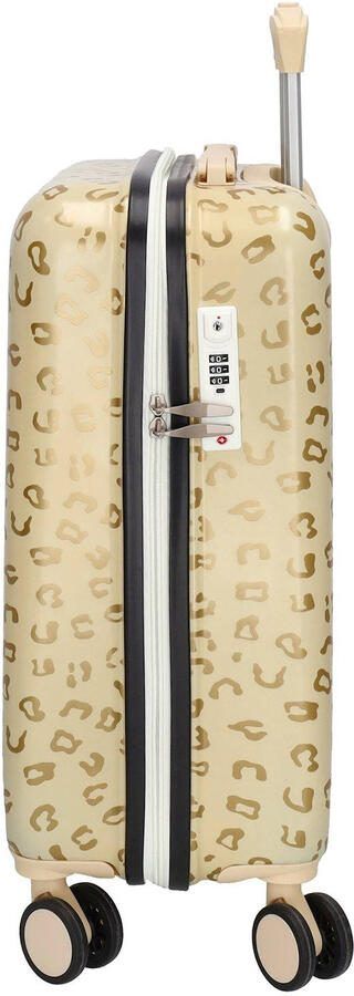 Zebra Trends trolley Animal 55 cm. met panterprint goudkleurig - Foto 3