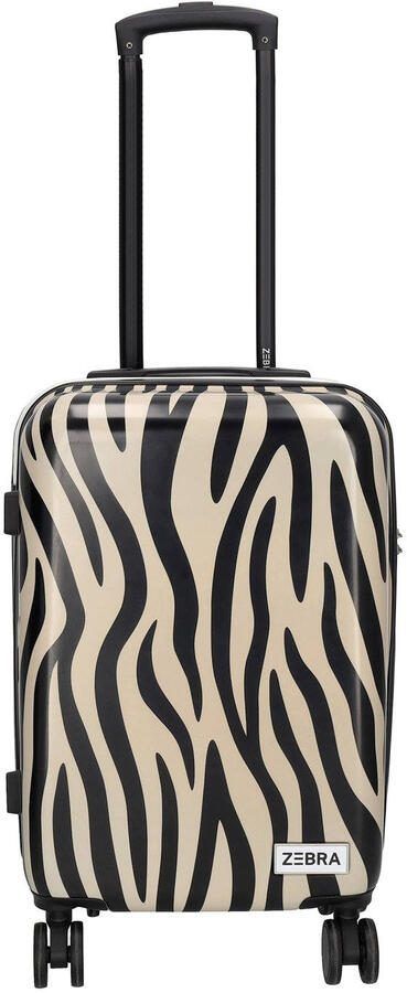 Zebra Trends trolley Animal 55 cm. met zebraprint beige zwart - Foto 1