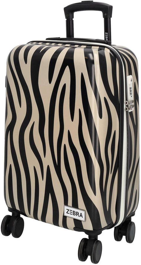 Zebra Trends trolley Animal 55 cm. met zebraprint beige zwart - Foto 3