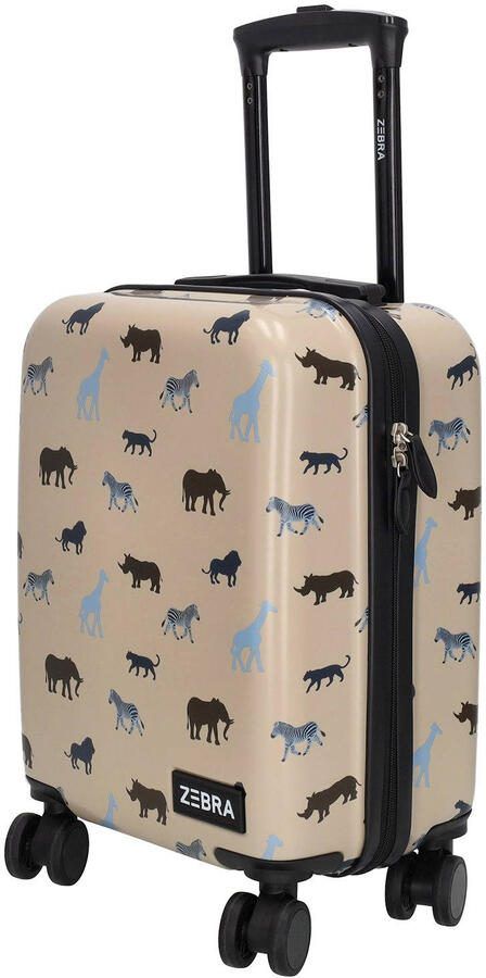 Zebra Trends trolley met all-over print 46 cm. beige - Foto 3