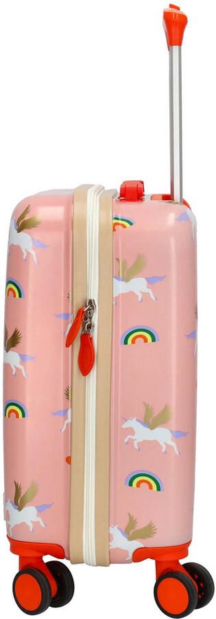 Zebra Trends trolley met all-over print 46 cm. roze