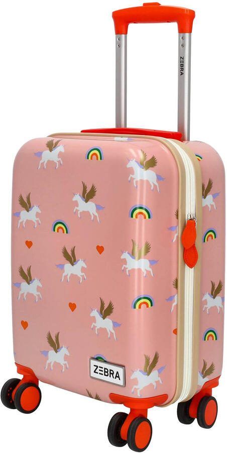 Zebra Trends trolley met all-over print 46 cm. roze - Foto 2