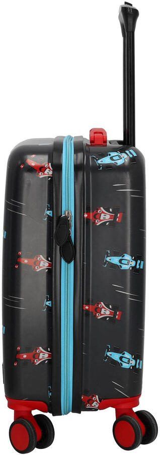Zebra Trends trolley met all-over print 46 cm. zwart