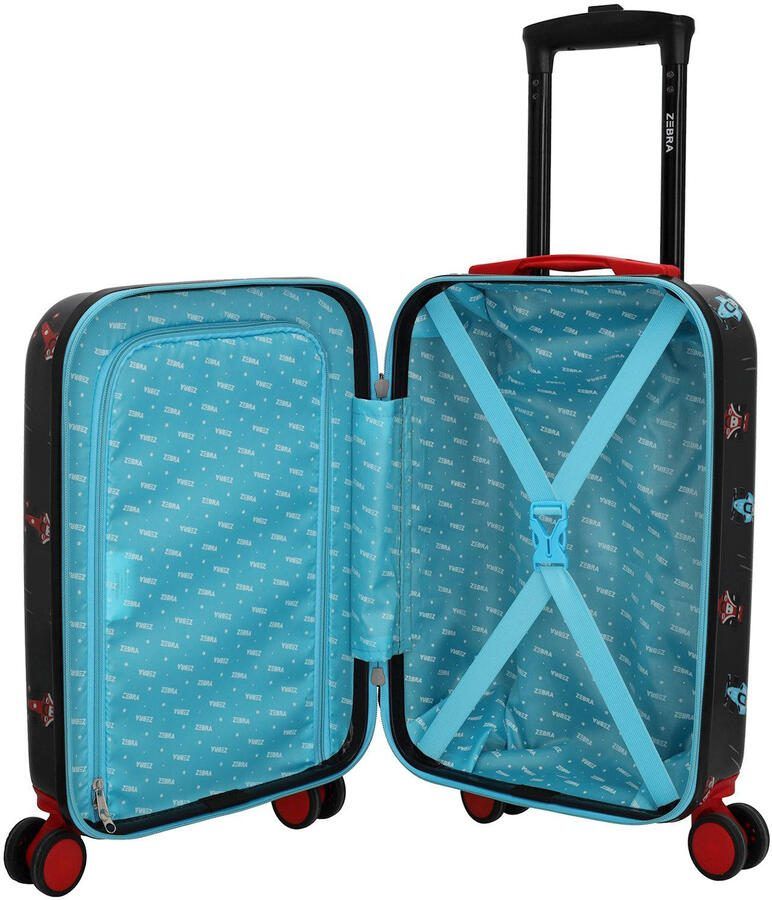 Zebra Trends trolley met all-over print 46 cm. zwart - Foto 2
