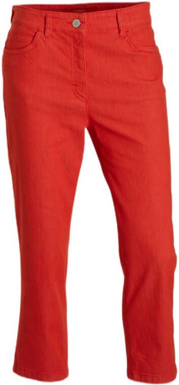 Zerres cropped slim fit broek Cora rood