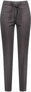 Zerres gemêleerde tweed cropped slim fit broek Jogg grijs