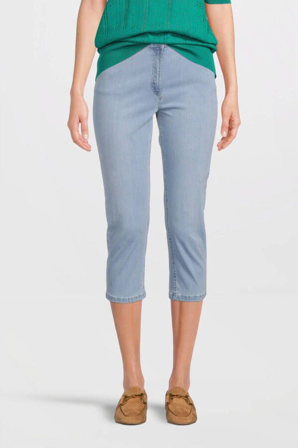 Zerres slim fit capri jeans Cora light blue denim