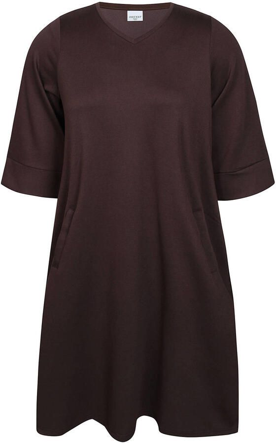 Zhenzi A-lijn jurk Plus Size bruin - Foto 2