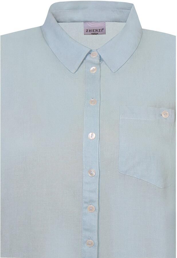 Zhenzi blouse lichtblauw - Foto 2