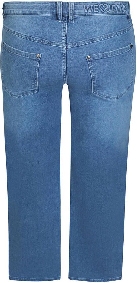 Zhenzi denim loose fit broek Plus Size blauw - Foto 3