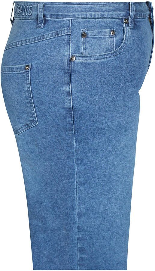Zhenzi denim loose fit broek Plus Size blauw - Foto 2