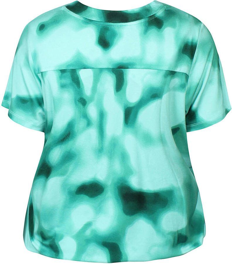 Zhenzi dip-dye top Plus Size turquoise