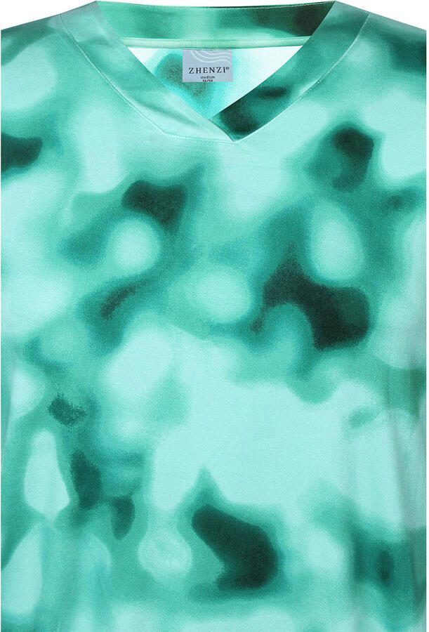 Zhenzi dip-dye top Plus Size turquoise - Foto 3