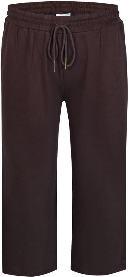 Zhenzi loose fit broek Plus Size bruin