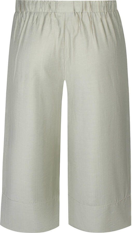 Zhenzi loose fit cropped broek met rijgdetail Plus Size lichtgroen - Foto 2