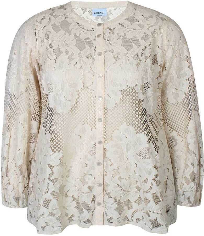 Zhenzi Plus Size blouse ecru